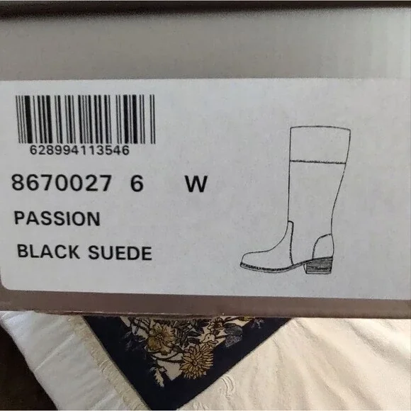 NWT La Canadienne Black Suede Riding Boots Women’s 6W – Quiet Luxury Waterproof - Picture 10 of 10